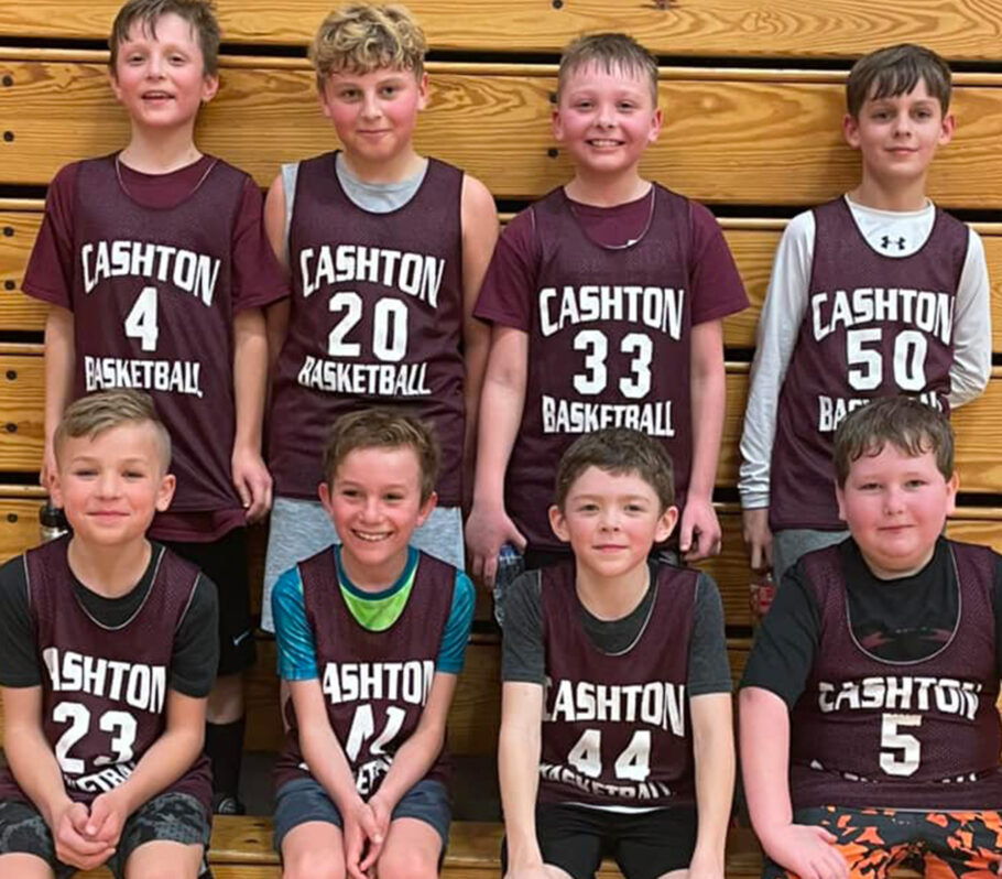 Cashton Youth Boys Basketball team.