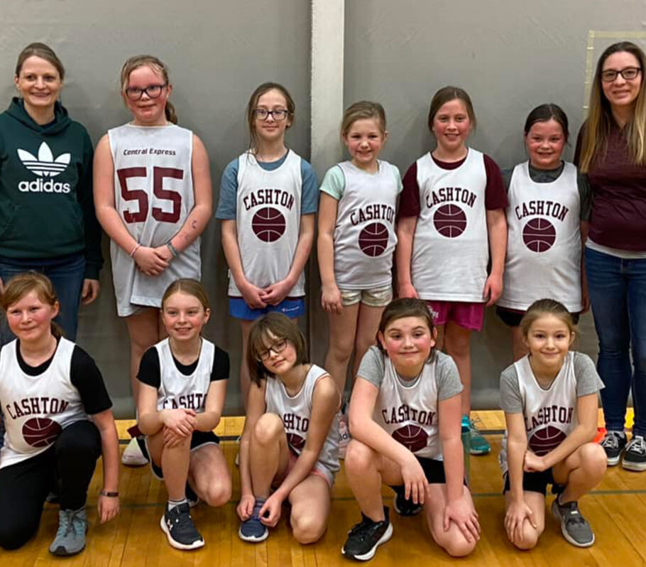 Cashton Youth Girls Basketball team.