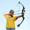 St. Mary's Ridge Sportsmen. Image of girl hold bow and arrow.